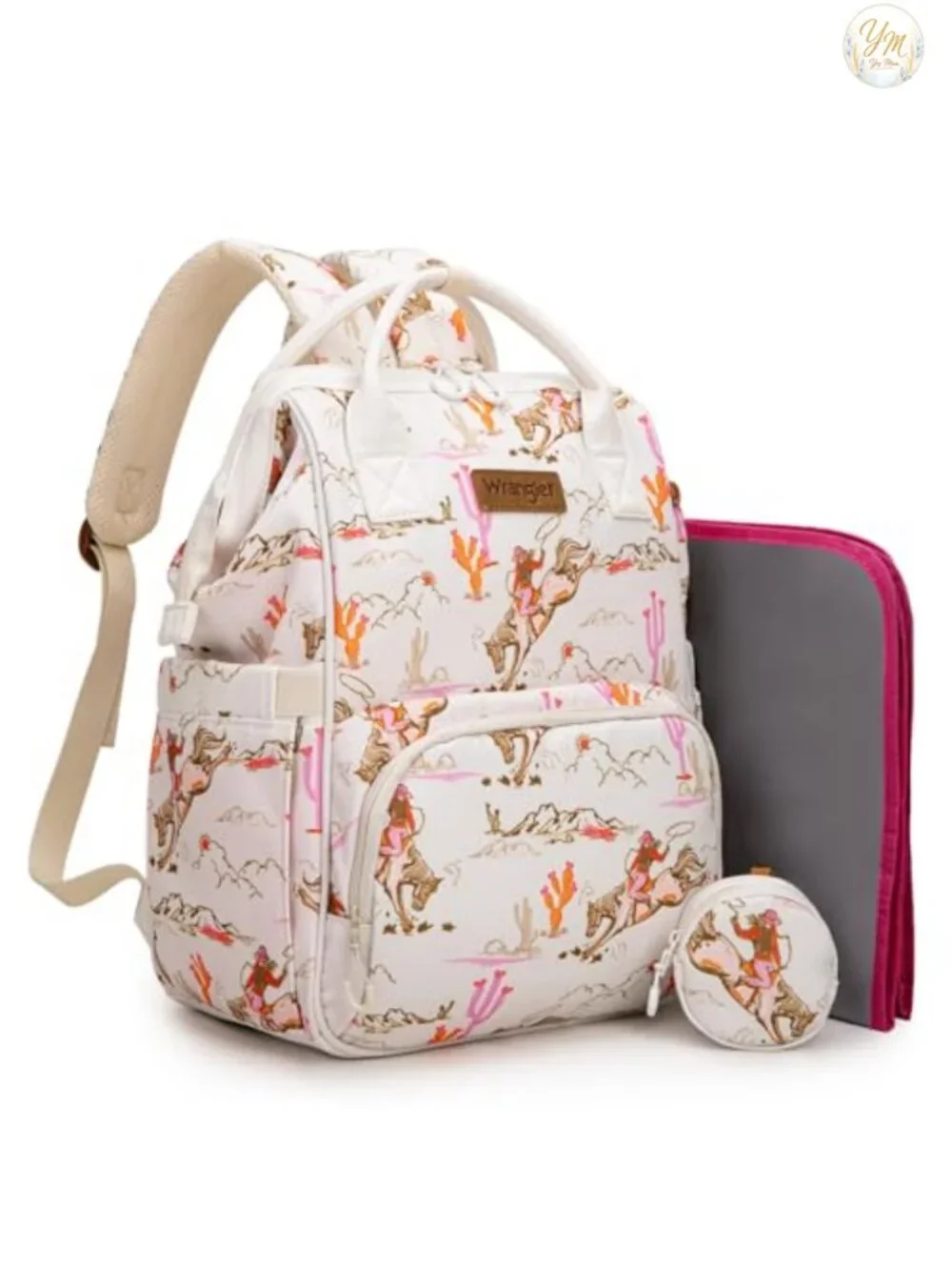 Western Aztec Diaper Backpack with Changing Pad Pacifier Case